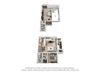 2 Bed - 2 Bath Bedroom Layout 1078 sq.ft. Two Bed 2 Bath Bedroom